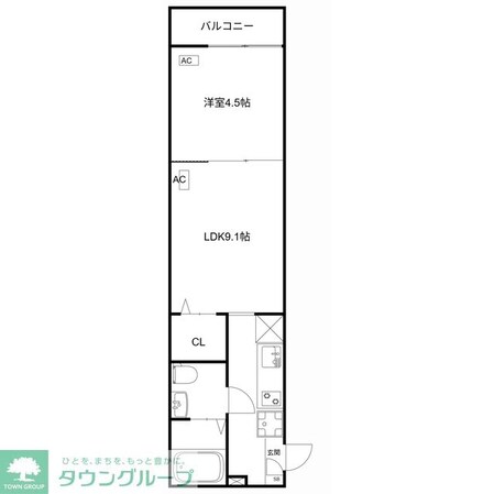 MQuarto福生の物件間取画像